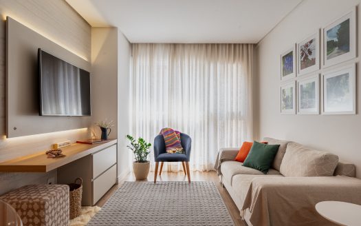 Apartamento Mobiliado – 01 Suíte + 01 Dormitório